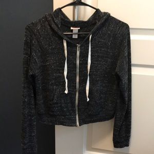 Mossimo cropped hooded sweatshirt